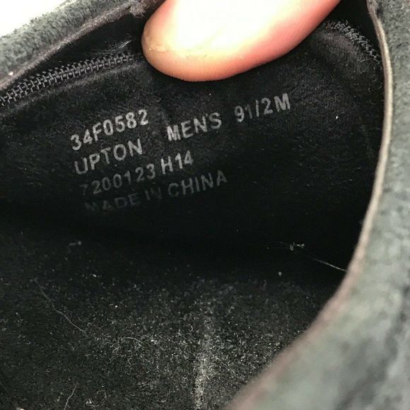 Calvin Klein Upton Men's US 9.5 Black Suede Stitch Oxfords shoes Cap Toe 34F0582 - Picture 9 of 10